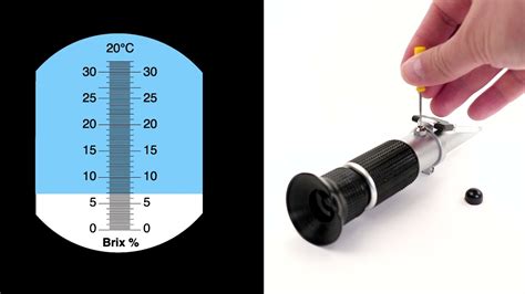 a refractometer should be calibrated with|how to calibrate brix refractometer.